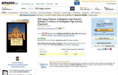 Now available from Amazon.co.uk and Amazon.com