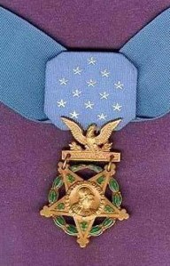 left hand medal