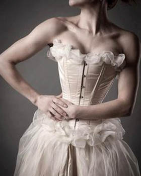 white corset